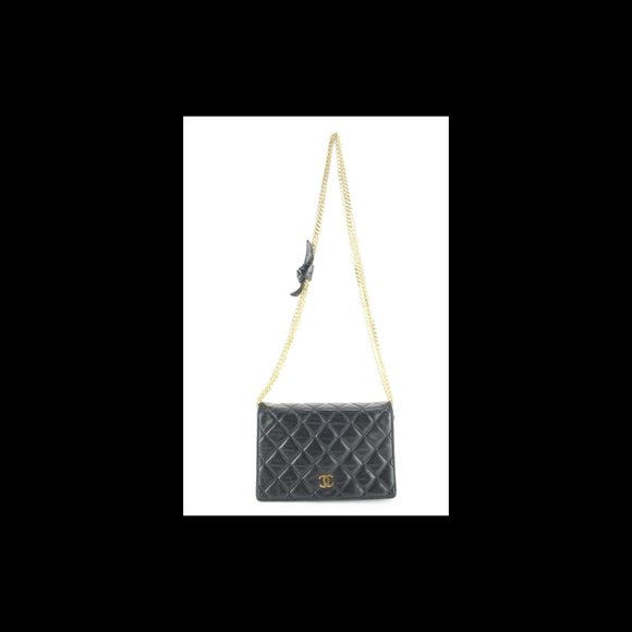 CHANEL Handbags - Chanel Black Quilted Lambskin Multi Chain GHW 3CK419C